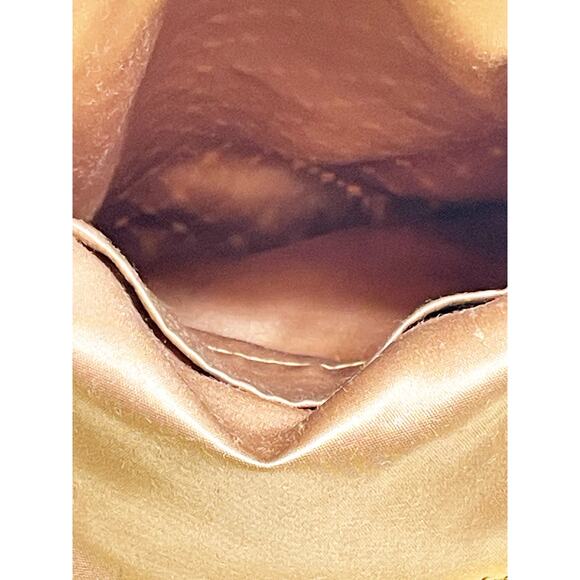 Whiting & Davis Vintage Matte Gold Chunky Chain Mail Purse - Picture 6 of 7